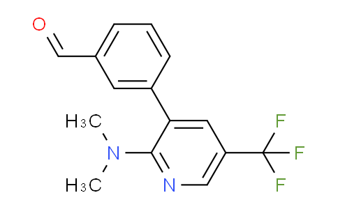 CAS No. 1311279-59-0, 3-(2-(Dimethylamino)-5-(trifluoromethyl)pyridin-3-yl)benzaldehyde