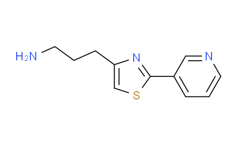 CAS No. 1226168-62-2, 3-(2-(Pyridin-3-yl)thiazol-4-yl)propan-1-amine