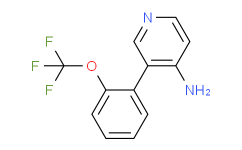 CAS No. 1258634-39-7, 3-(2-(Trifluoromethoxy)phenyl)pyridin-4-amine