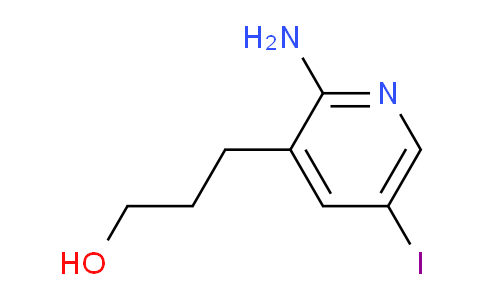 CAS No. 1228666-26-9, 3-(2-Amino-5-iodopyridin-3-yl)propan-1-ol