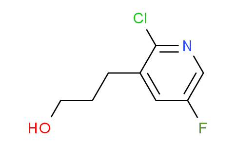 CAS No. 1228666-38-3, 3-(2-Chloro-5-fluoropyridin-3-yl)propan-1-ol