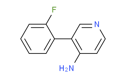 CAS No. 1214380-93-4, 3-(2-Fluorophenyl)pyridin-4-amine