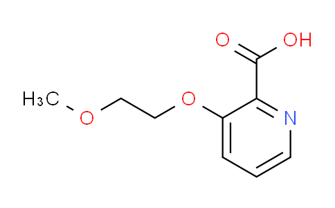 CAS No. 1248603-44-2, 3-(2-Methoxyethoxy)picolinic acid