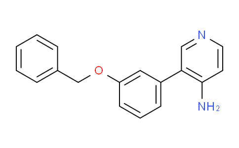 CAS No. 1258610-29-5, 3-(3-(Benzyloxy)phenyl)pyridin-4-amine