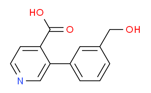 CAS No. 1261991-78-9, 3-(3-(Hydroxymethyl)phenyl)isonicotinic acid