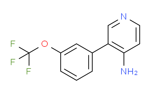 CAS No. 1258608-56-8, 3-(3-(Trifluoromethoxy)phenyl)pyridin-4-amine