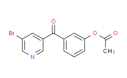 CAS No. 898766-29-5, 3-(3-Acetoxybenzoyl)-5-bromopyridine