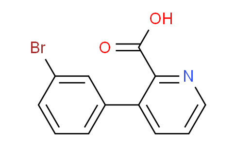 CAS No. 1344701-75-2, 3-(3-Bromophenyl)picolinic acid