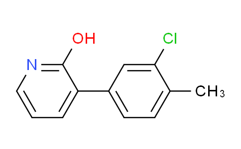 CAS No. 1261938-38-8, 3-(3-Chloro-4-methylphenyl)-2-hydroxypyridine