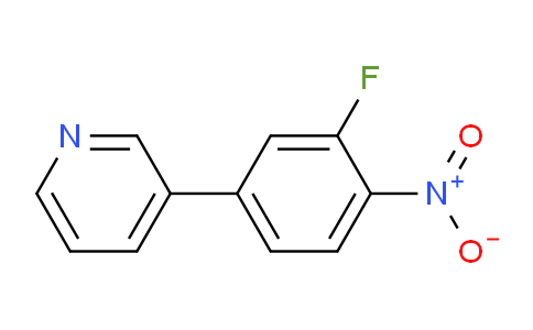 CAS No. 1214342-03-6, 3-(3-Fluoro-4-nitrophenyl)pyridine