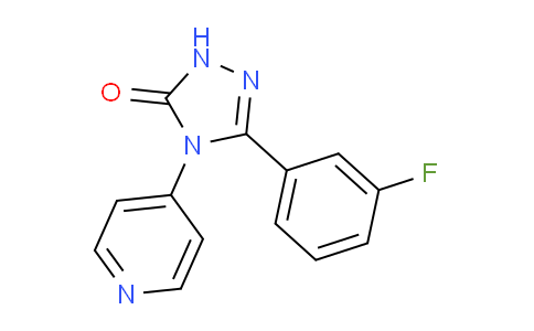 CAS No. 1956382-18-5, 3-(3-Fluorophenyl)-4-(pyridin-4-yl)-1H-1,2,4-triazol-5(4H)-one
