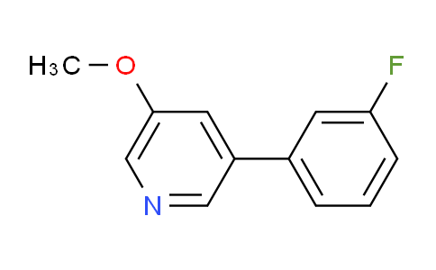 CAS No. 1214364-48-3, 3-(3-Fluorophenyl)-5-methoxypyridine