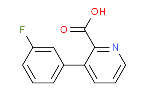 CAS No. 1214360-08-3, 3-(3-Fluorophenyl)picolinic acid