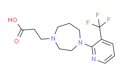 CAS No. 1227955-01-2, 3-(4-(3-(Trifluoromethyl)pyridin-2-yl)-1,4-diazepan-1-yl)propanoic acid