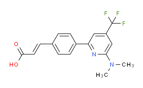 CAS No. 1311283-88-1, 3-(4-(6-(Dimethylamino)-4-(trifluoromethyl)pyridin-2-yl)phenyl)acrylic acid
