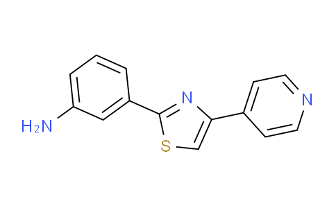 CAS No. 886507-77-3, 3-(4-(Pyridin-4-yl)thiazol-2-yl)aniline