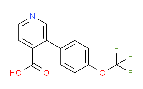 CAS No. 1261783-07-6, 3-(4-(Trifluoromethoxy)phenyl)isonicotinic acid