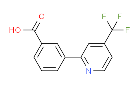 CAS No. 1299607-69-4, 3-(4-(Trifluoromethyl)pyridin-2-yl)benzoic acid
