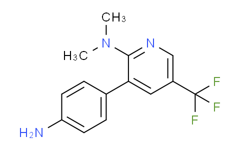 CAS No. 1299607-52-5, 3-(4-Aminophenyl)-N,N-dimethyl-5-(trifluoromethyl)pyridin-2-amine