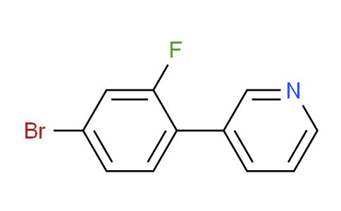 CAS No. 1187163-18-3, 3-(4-Bromo-2-fluorophenyl)pyridine