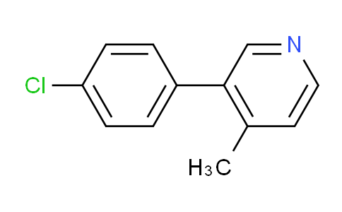 CAS No. 1187163-33-2, 3-(4-Chlorophenyl)-4-methylpyridine