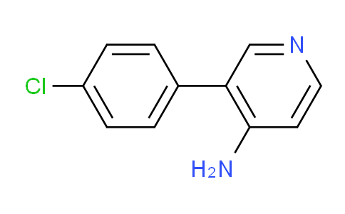 CAS No. 66395-46-8, 3-(4-Chlorophenyl)pyridin-4-amine