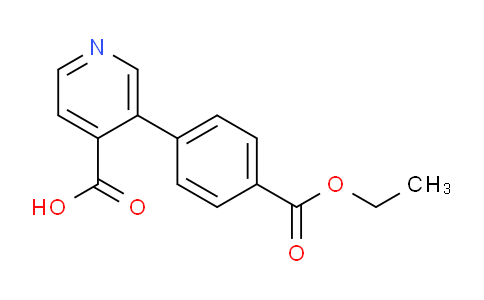 CAS No. 1261929-79-6, 3-(4-Ethoxycarbonylphenyl)isonicotinic acid