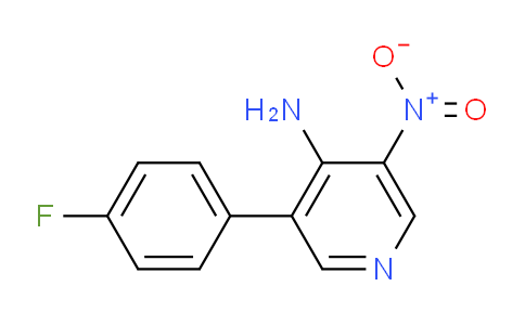 CAS No. 1395492-80-4, 3-(4-Fluorophenyl)-5-nitropyridin-4-amine