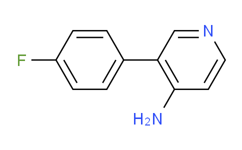 CAS No. 1214353-80-6, 3-(4-Fluorophenyl)pyridin-4-amine