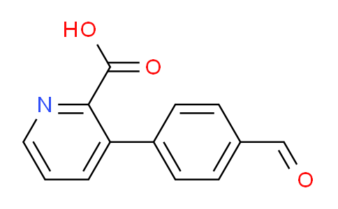 CAS No. 1261972-92-2, 3-(4-Formylphenyl)picolinic acid