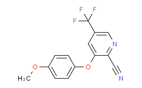 CAS No. 338758-48-8, 3-(4-Methoxyphenoxy)-5-(trifluoromethyl)picolinonitrile