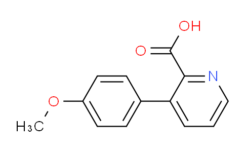 CAS No. 1195901-52-0, 3-(4-Methoxyphenyl)picolinic acid