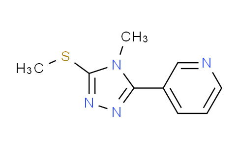 CAS No. 863713-24-0, 3-(4-Methyl-5-(methylthio)-4H-1,2,4-triazol-3-yl)pyridine