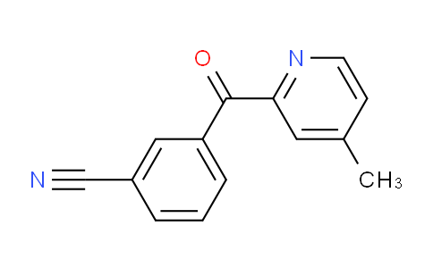 CAS No. 1187166-98-8, 3-(4-Methylpicolinoyl)benzonitrile