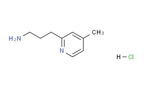 CAS No. 1463469-54-6, 3-(4-Methylpyridin-2-yl)propan-1-amine hydrochloride