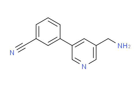 CAS No. 1346691-58-4, 3-(5-(Aminomethyl)pyridin-3-yl)benzonitrile