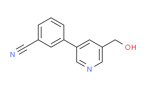 CAS No. 887973-94-6, 3-(5-(Hydroxymethyl)pyridin-3-yl)benzonitrile