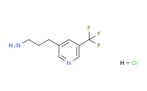 CAS No. 1951441-79-4, 3-(5-(Trifluoromethyl)pyridin-3-yl)propan-1-amine hydrochloride