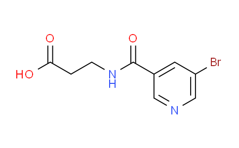 CAS No. 332874-04-1, 3-(5-Bromonicotinamido)propanoic acid
