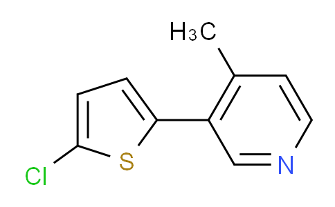 CAS No. 1187169-93-2, 3-(5-Chlorothiophen-2-yl)-4-methylpyridine