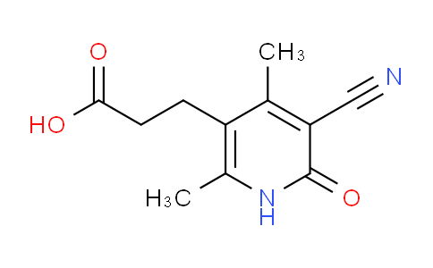 CAS No. 852940-47-7, 3-(5-Cyano-2,4-dimethyl-6-oxo-1,6-dihydropyridin-3-yl)propanoic acid