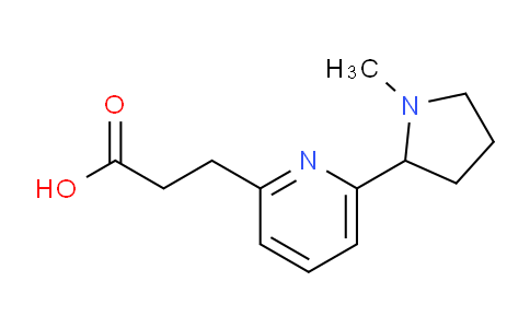 CAS No. 1316221-54-1, 3-(6-(1-Methylpyrrolidin-2-yl)pyridin-2-yl)propanoic acid