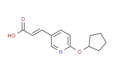 CAS No. 912761-12-7, 3-(6-(Cyclopentyloxy)pyridin-3-yl)acrylic acid