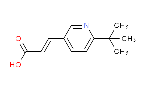 CAS No. 545393-82-6, 3-(6-(tert-Butyl)pyridin-3-yl)acrylic acid