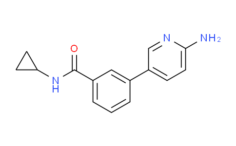 CAS No. 1314985-40-4, 3-(6-Aminopyridin-3-yl)-N-cyclopropylbenzamide