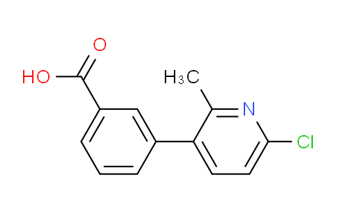 CAS No. 1352318-62-7, 3-(6-Chloro-2-methylpyridin-3-yl)benzoic acid