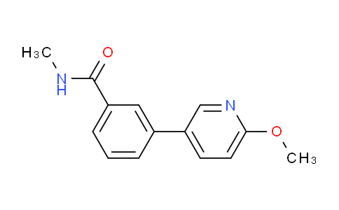 CAS No. 1375069-23-0, 3-(6-Methoxypyridin-3-yl)-N-methylbenzamide