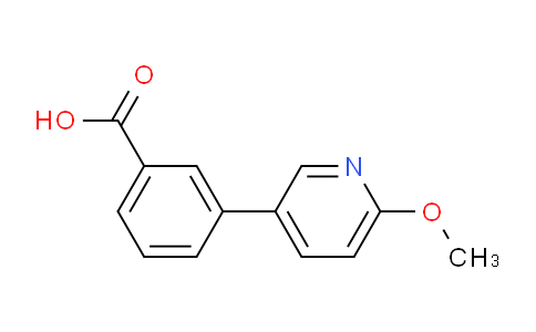 CAS No. 863921-57-7, 3-(6-Methoxypyridin-3-yl)benzoic acid