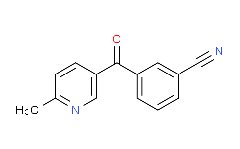 CAS No. 1187170-09-7, 3-(6-Methylnicotinoyl)benzonitrile