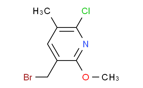 CAS No. 151143-02-1, 3-(Bromomethyl)-6-chloro-2-methoxy-5-methylpyridine